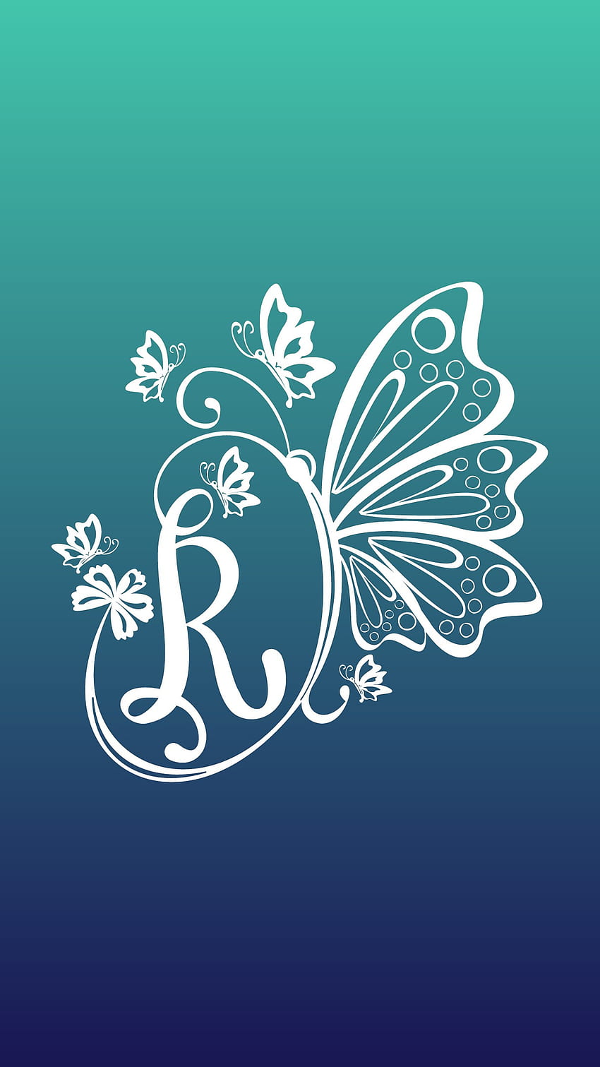 Butterfly R, letter HD phone wallpaper | Pxfuel