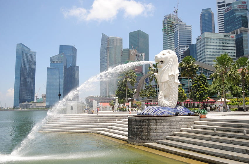 of The Merlion - monuments around the world HD wallpaper