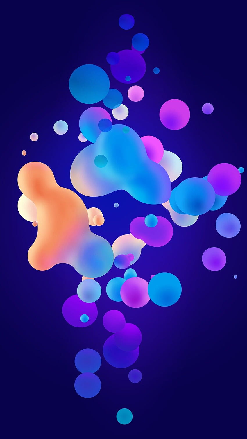 i like the way the colors pop out from the blue background and how it reminds me of a lava lamp. Bubbles , iPhone colors, Background design, Purple Lava HD phone wallpaper
