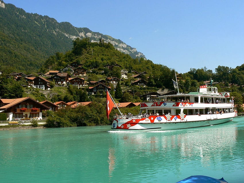 Lugares hermosos del mundo: Interlaken Suiza fondo de pantalla