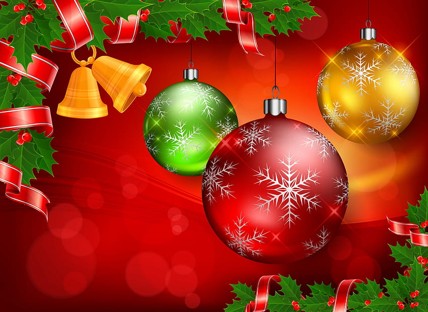 Frohe Weihnachten, Feiertage, Grafik, frohe Feiertage, Schönheit, Weihnachten, Urlaub, Weihnachtsdekoration, magische Weihnachten, Neujahr, Weihnachtskugeln, Magie, Bälle, schön, frohes neues Jahr, Dekoration, hübsch, Weihnachten, Ball, Dekorationen, schön HD-Hintergrundbild