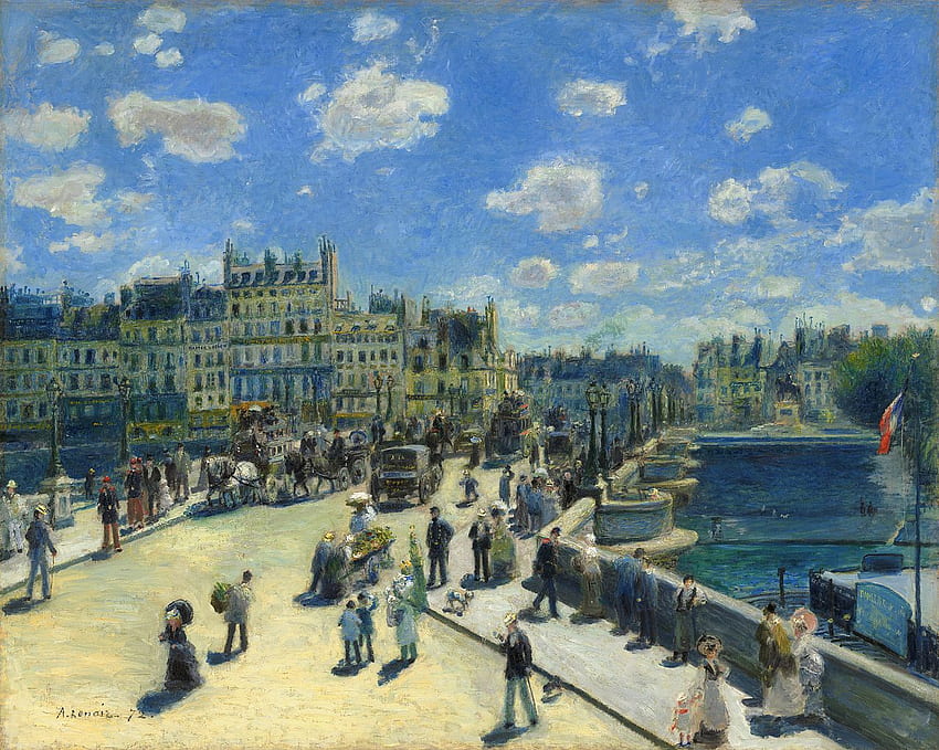 Auguste Renoir - Pont Neuf, Parigi - Google Art Commons Sfondo HD