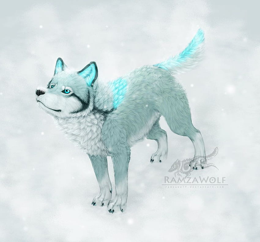Ice Berg the Winged Ice Wolf in 2023  Anime wolf Werewolf art Wolf
