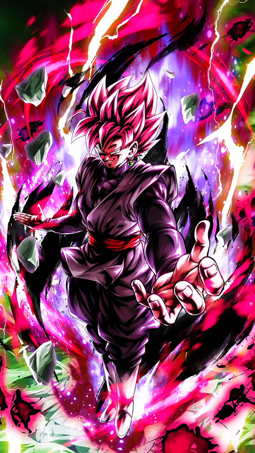 Hydros - Seni Karakter Super Saiyan Goku Black (Rose) + PC + Telepon ! wallpaper ponsel HD