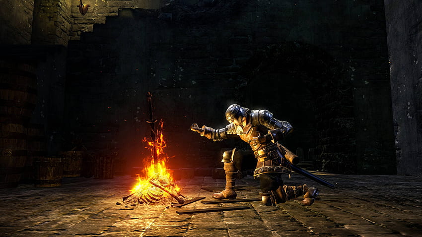Dark Souls Yeniden Düzenlenmiş Bonfire HD duvar kağıdı