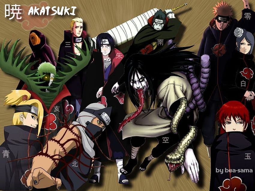 Akatsuki, naruto, shippuden, HD papel de parede