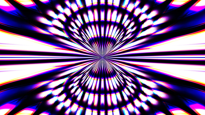 Violet Jaune Blanc Rayons Glow Formes Abstraction Résumé Fond d'écran HD