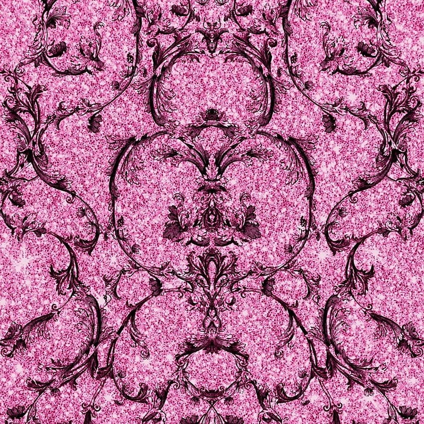 Muriva Baroque Hot Pink Shimmer Sparkle Metallic Damask 701347 - Uncategorised from Depot UK HD phone wallpaper