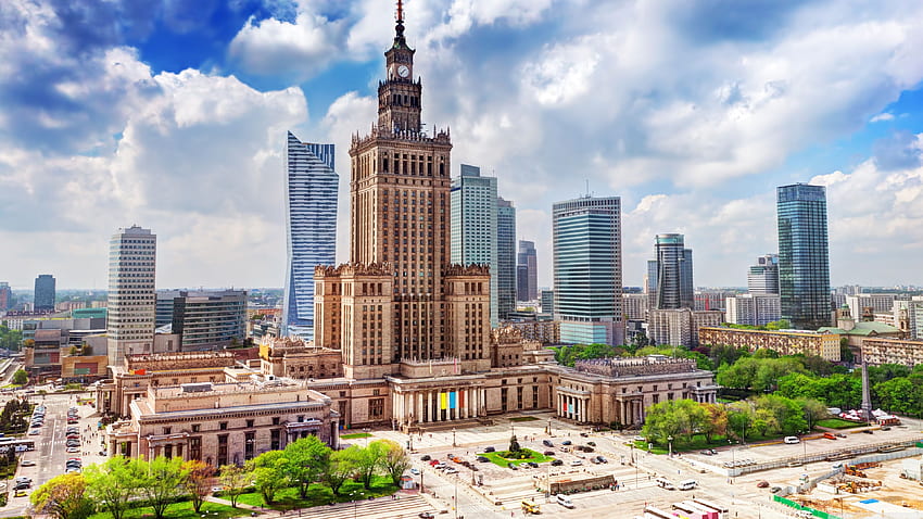 Palacio de la Cultura y la Ciencia, Varsovia, Polonia ❤, Ultra Culture fondo de pantalla
