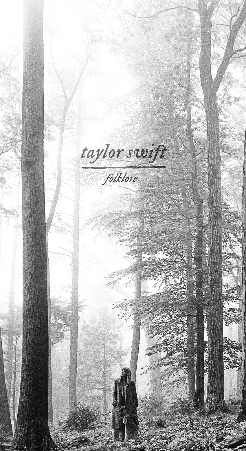Folklore Mobile, & Watch Backgroun (również informacje o czcionce): R TaylorSwift, Taylor Swift Album Tapeta na telefon HD