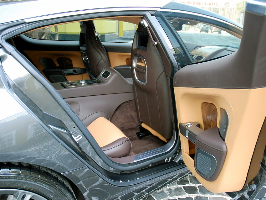 Wnętrze, Aston Martin, Samochody, Brązowy, Salon, 2011, Rapide Tapeta HD