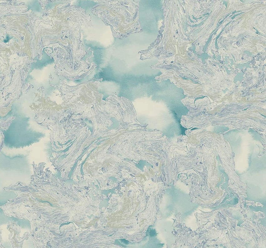 Abstrak Marmer Biru dan Ungu Metalik Berkilau Emas Berputar (Biru, Ungu, Emas, Krim) Wallpaper HD