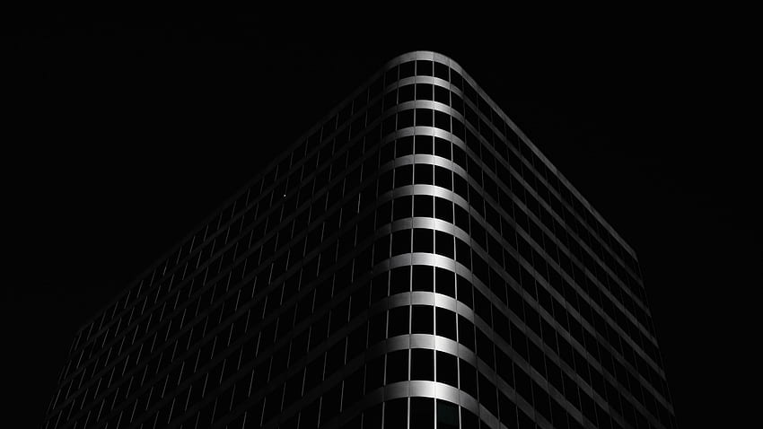 bangunan, arsitektur, hitam, layar lebar gelap latar belakang 16:9 Wallpaper HD