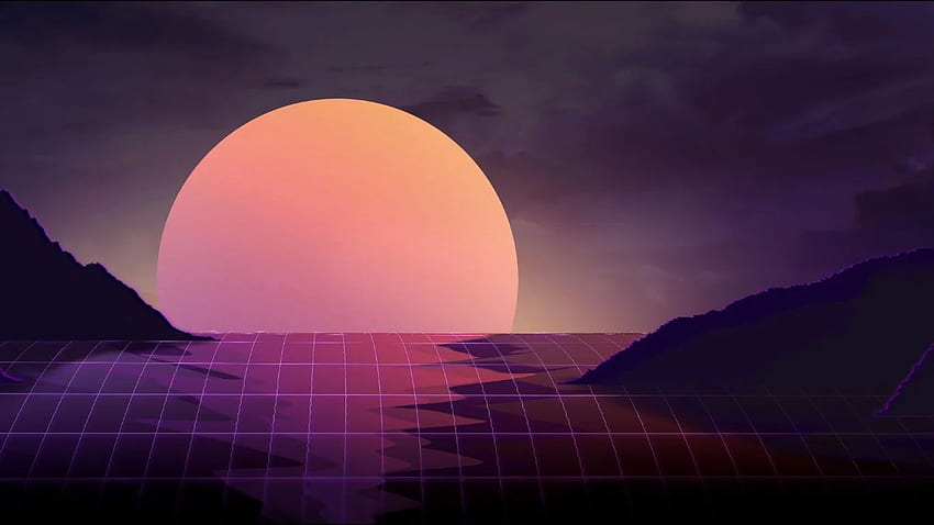 Resolução do pôr do sol da onda de vapor, artista, e plano de fundo, Sunset Lofi papel de parede HD