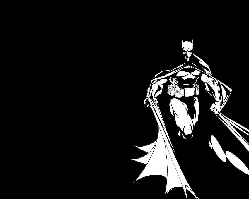 Blanco y Negro y: Negro Puro. Cómic de Batman, Batman, silueta de Batman,  superhéroe en blanco y negro fondo de pantalla | Pxfuel