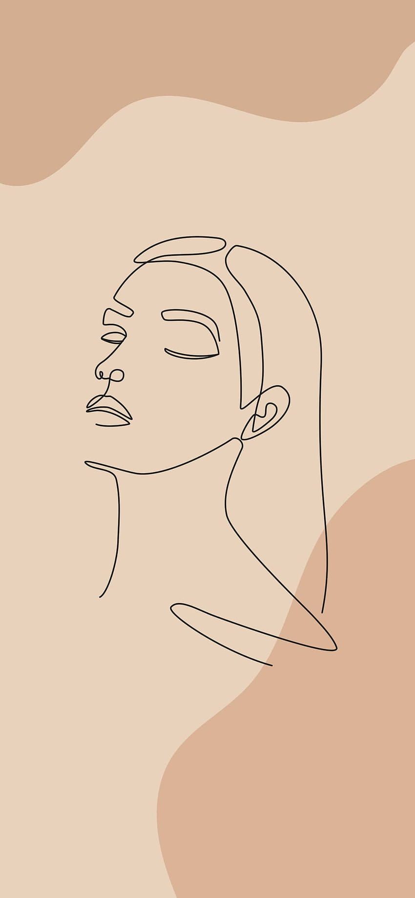 Stunning Line Art Girl iPhone and Wall Art You Need To Get!, Aesthetic Women HD phone wallpaper