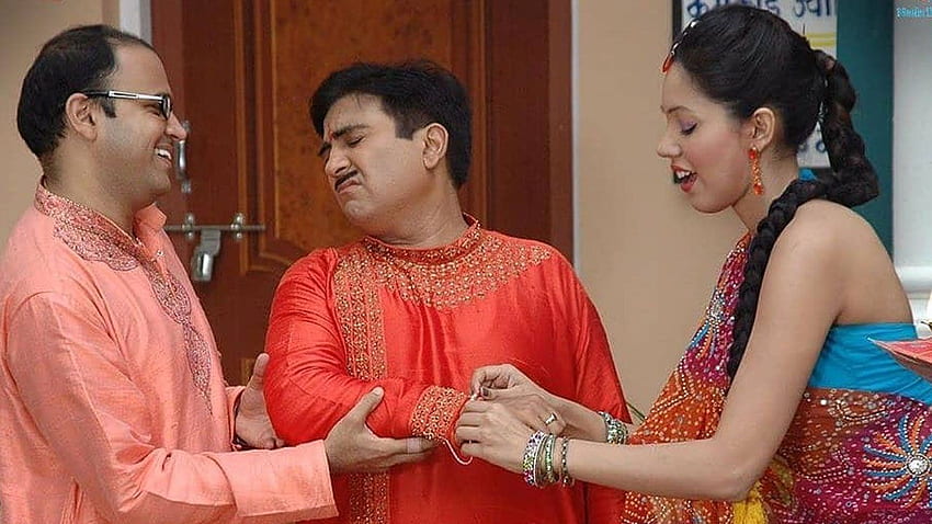 OMG: Quand Babita a lié rakhi à Jethalal dans Taarak Mehta Ka Ooltah Chashmah. Belles poupées, Rakhi, Belles, Jethalal Champaklal Gada Fond d'écran HD