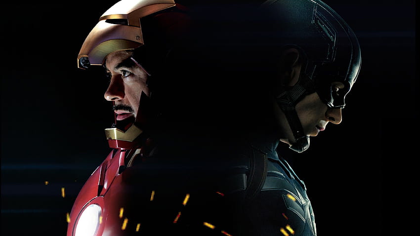 Captain America und Iron Man, Ironman gegen Captain America HD-Hintergrundbild
