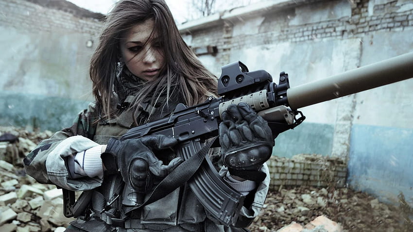 Woman Soldier in 2019. Girl guns, Guns, Military girl, Women Soldier 見てみる 高画質の壁紙
