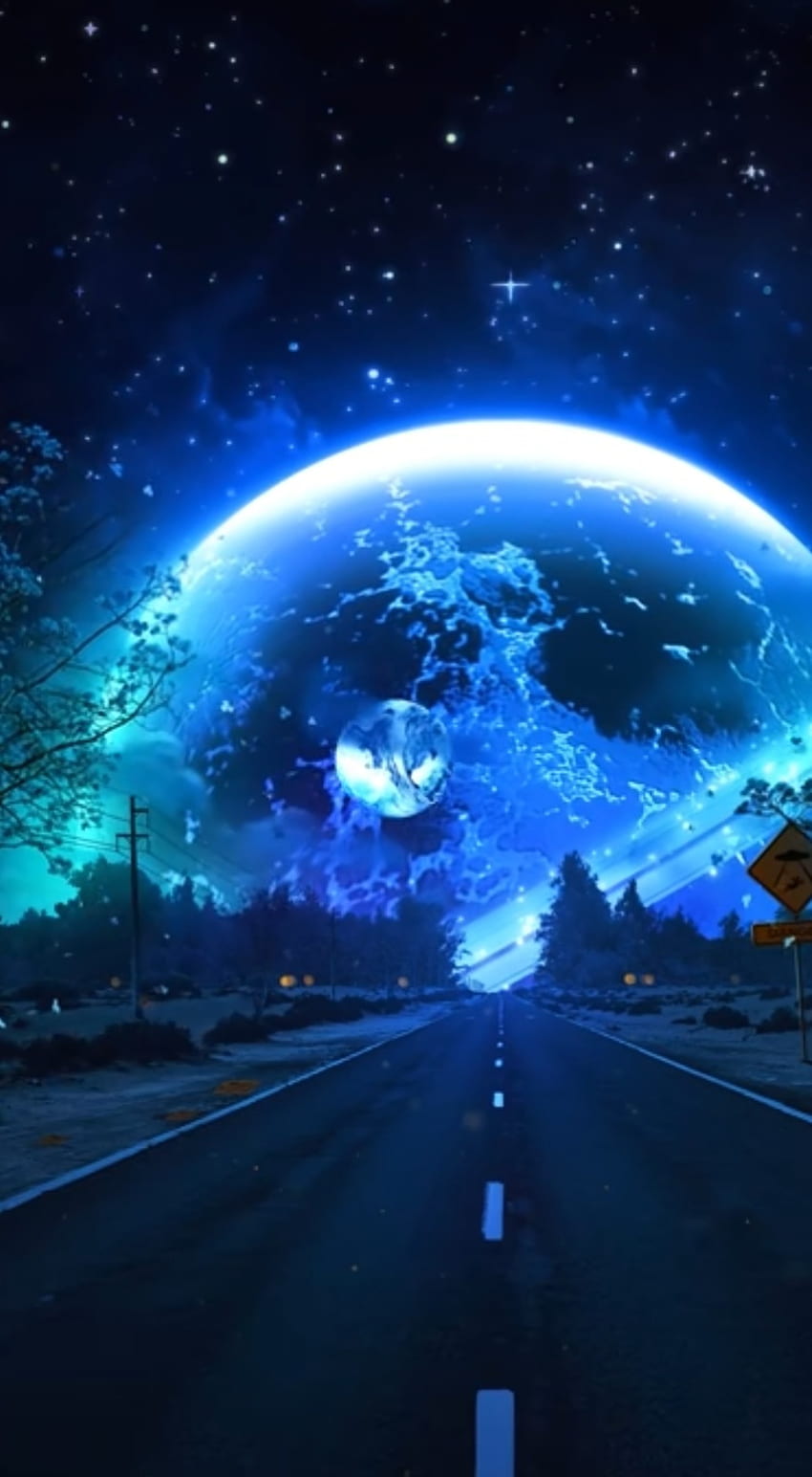 青い地球、大気、世界 HD電話の壁紙