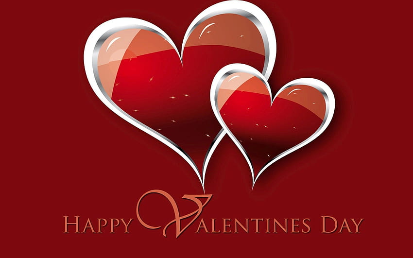 Happy Valentines Day Red Heart Laptop Background ., Japanese Valentines Day HD wallpaper