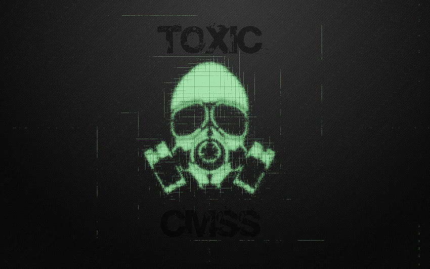 Toxic Mask, Green Mask HD wallpaper