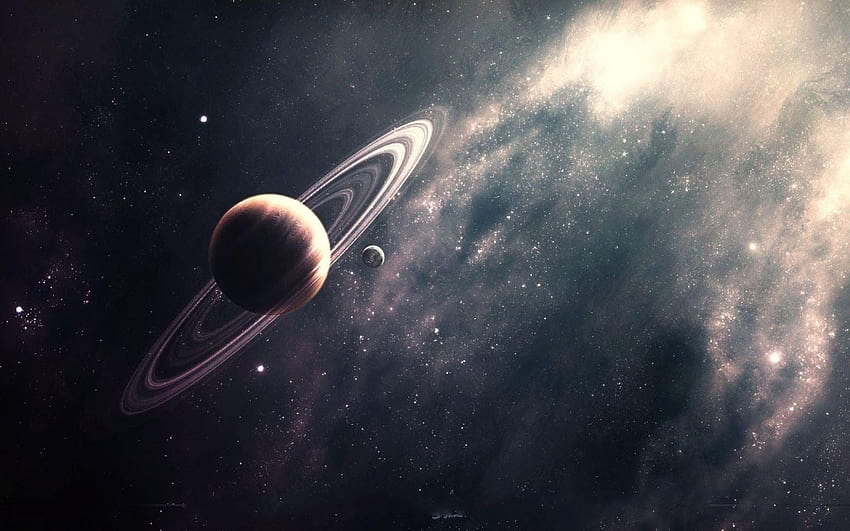 Saturno y - de Saturno, Saturno espacial fondo de pantalla