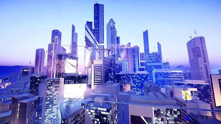 Futuristic City Ambience - Mirror's Edge Catalyst HD wallpaper