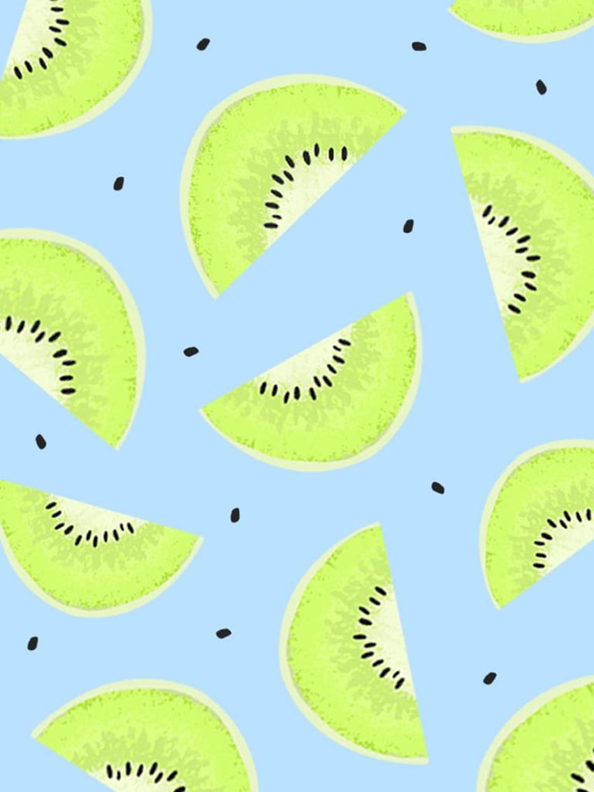 kiwi fruit summer pastel colors screensaver iphone [] for your , Mobile & Tablet. Explore Blue Green Summer . Blue Green Summer , Green & Blue, Aesthetic Fruit HD phone wallpaper
