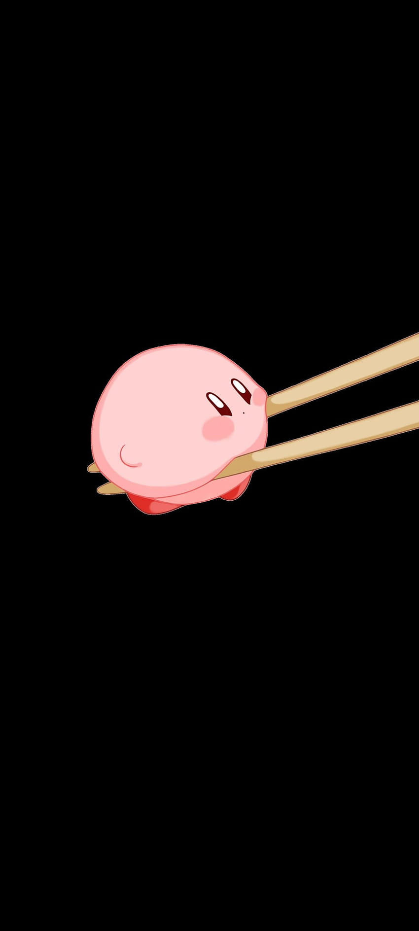 Kirby, amoled, black, dark, anime Sfondo del telefono HD