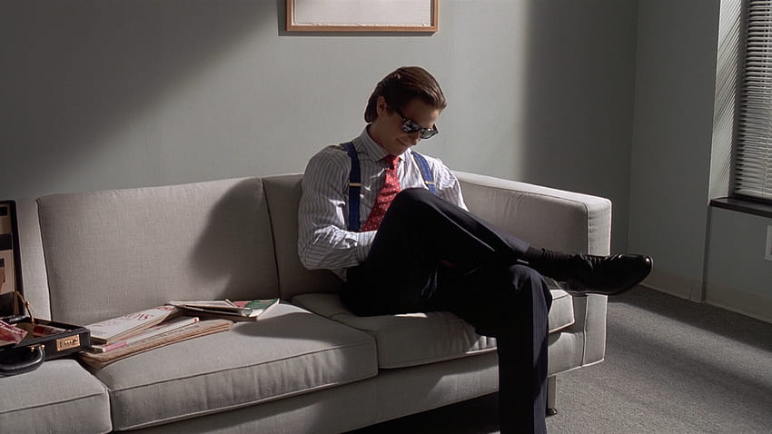 American Psycho Couch Christian Bale - 解決策:、パトリック・ベイトマン 高画質の壁紙