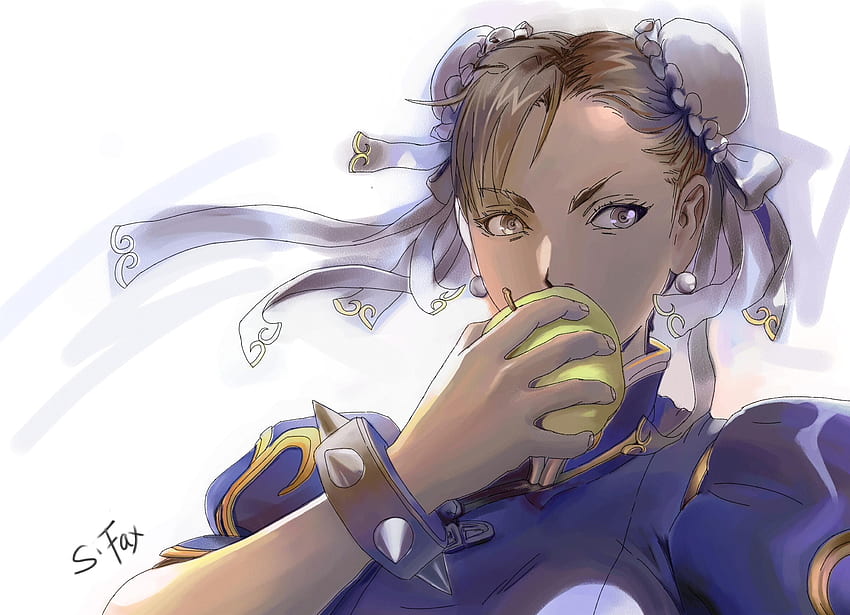 Chung li che mangia una mela. Cassaforte dell'anime. Anime, Street, Street Fighter Anime Girl Sfondo HD