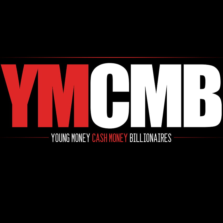 YMCMB LOGO ROT WEISS SCHWARZ. Junges Geld, Rapper-Stil, Geldbargeld HD-Handy-Hintergrundbild