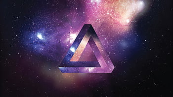 HD wallpaper: triangle space tylercreatesworlds penrose triangle, star -  space