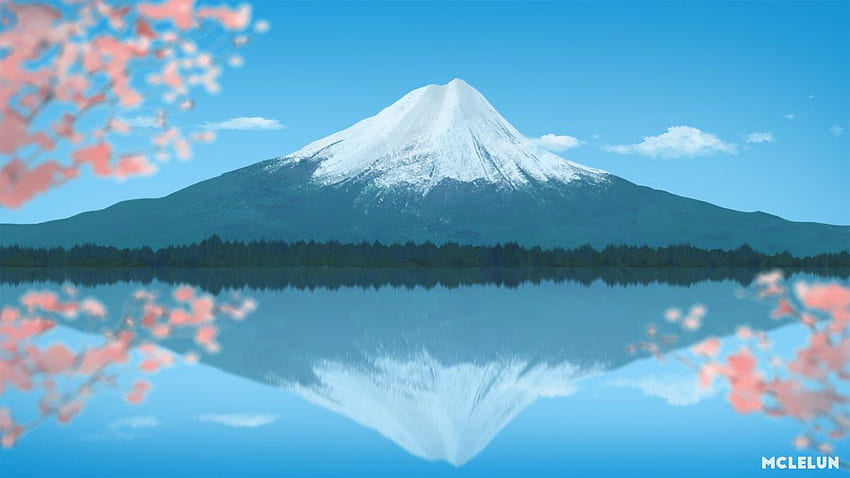 Gunung Fuji. gunung fuji, gunung fuji jepang, fuji, anime gunung fuji Wallpaper HD