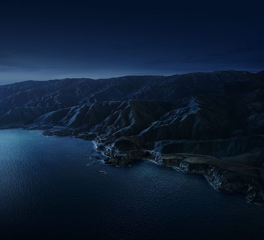 Aerial Apple Inc Big Sur Litoral Paisagem Montanha Oceano - Resolução: papel de parede HD