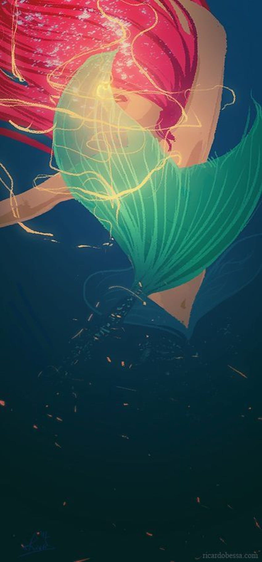 Mermaid Phone Background, Little Mermaid HD phone wallpaper