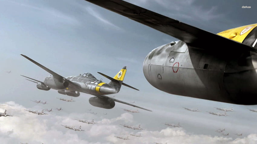 メッサーシュミット Me 262 . 第二次世界大戦の飛行機アート, 航空機の絵, 航空機アート 高画質の壁紙