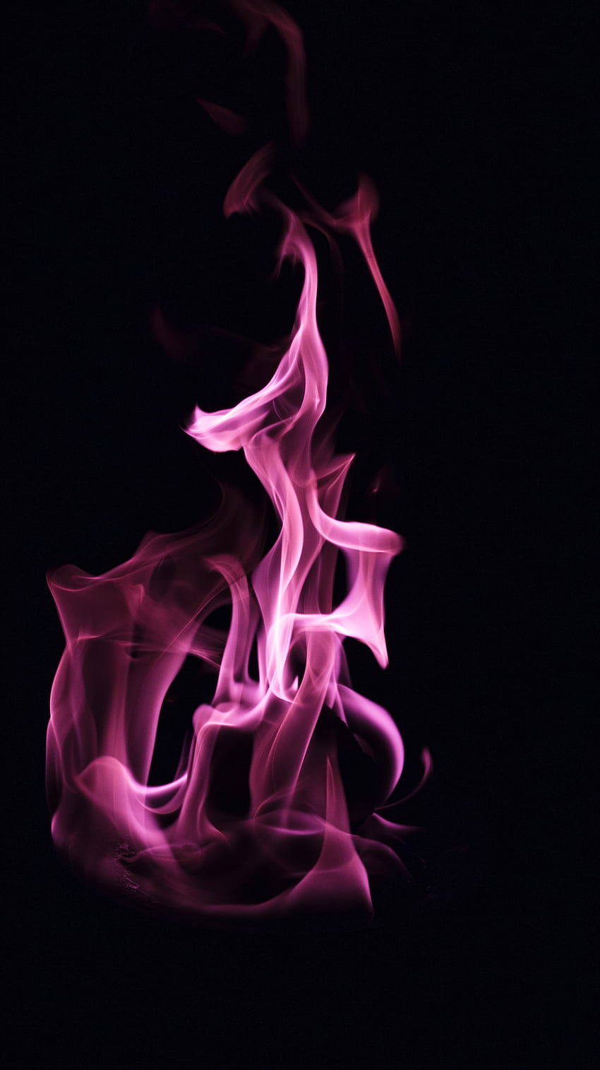 abstrato, fogo, fumaça, escuro, chama, cor, colorido Papel de parede de celular HD