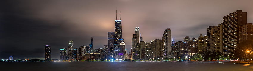 Chicago's Skyline for dual monitors []. Chicago skyline, Skyline, Dual monitor, 5120X1440 Dual Screen HD wallpaper