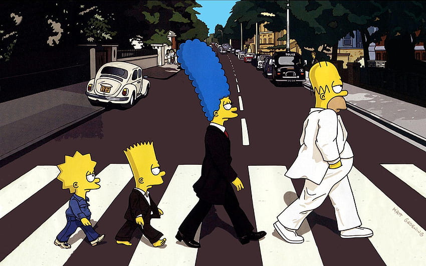 Jalan Biara Simpsons Wallpaper HD