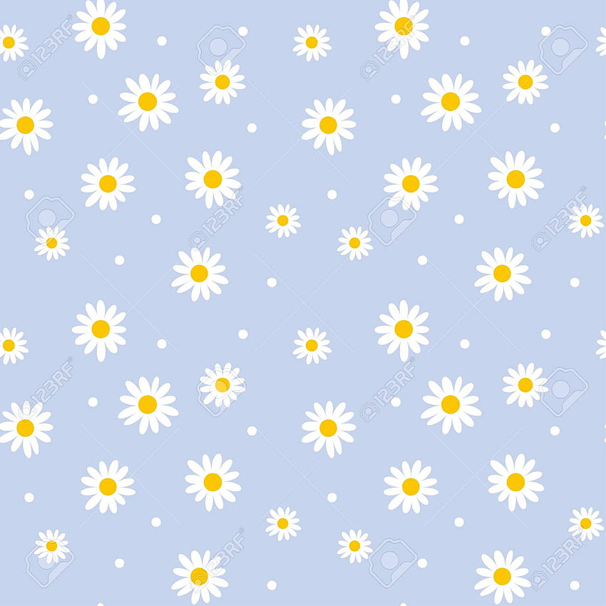 Daisy Background, Blue Daisy HD phone wallpaper