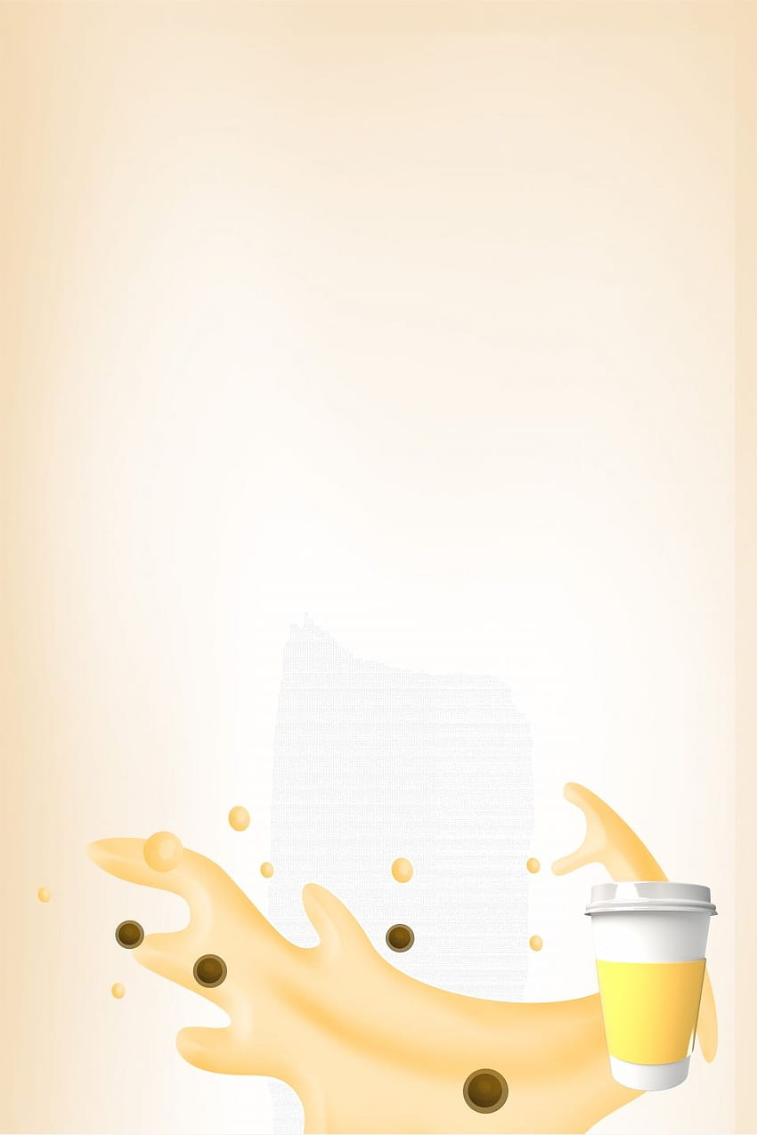 Milchtee-Poster-Hintergrundmaterial, Milchtee-Poster, Milchtee, Teeduft-Hintergrund für minimalistischen Tee HD-Handy-Hintergrundbild