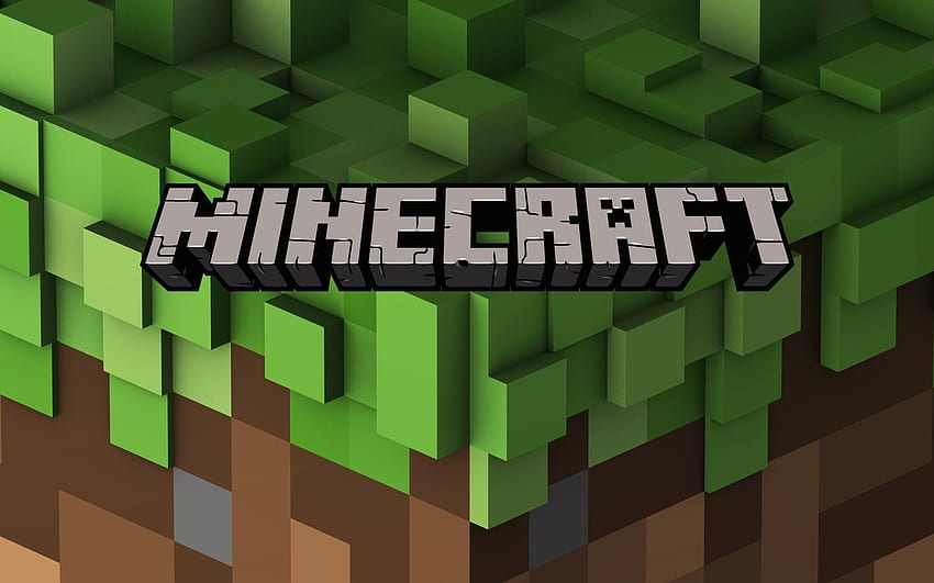 Minecraft Logo, Minecraft Dirt HD wallpaper