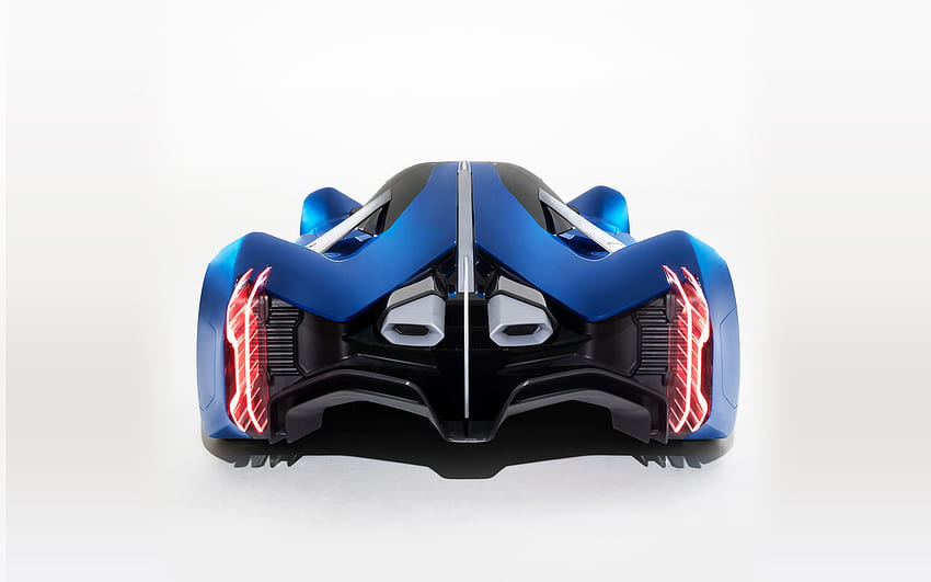 2022, Alpine A4810, Konsep IED, tampilan belakang, eksterior, hypercar, supercar hidrogen, Alpine Wallpaper HD
