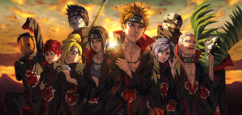 Akatsuki , Akatsuki-Mitglieder HD-Hintergrundbild