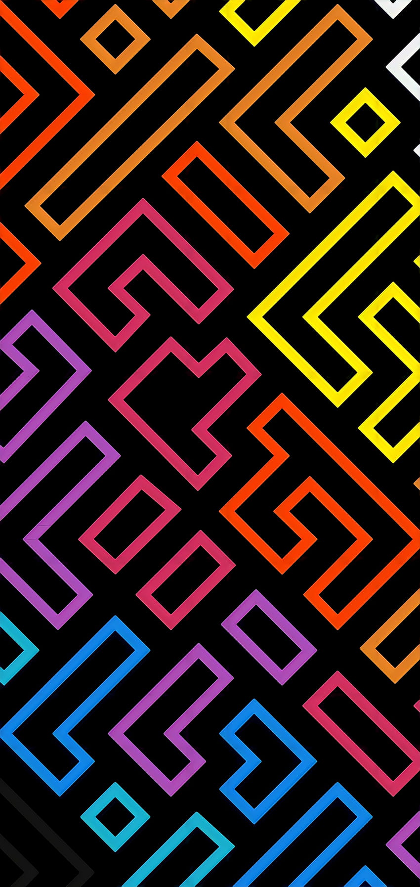 Colored Minimalist Shapes Pattern () : R Amoledbackground, 다채로운 미니멀리스트 HD 전화 배경 화면
