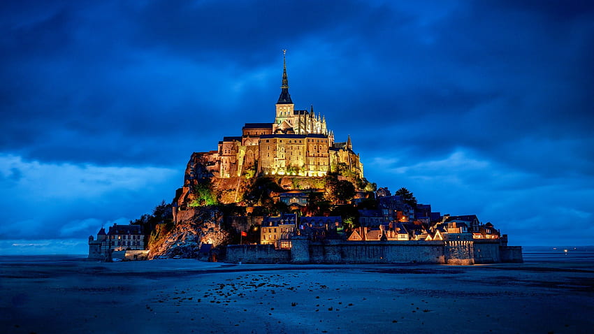 Mont Saint Michel Terbaik Untuk PC Resolusi Tinggi, Mont-Saint-Michel Wallpaper HD