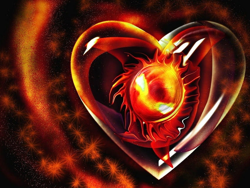 Flame of Love, Dragon Love HD wallpaper