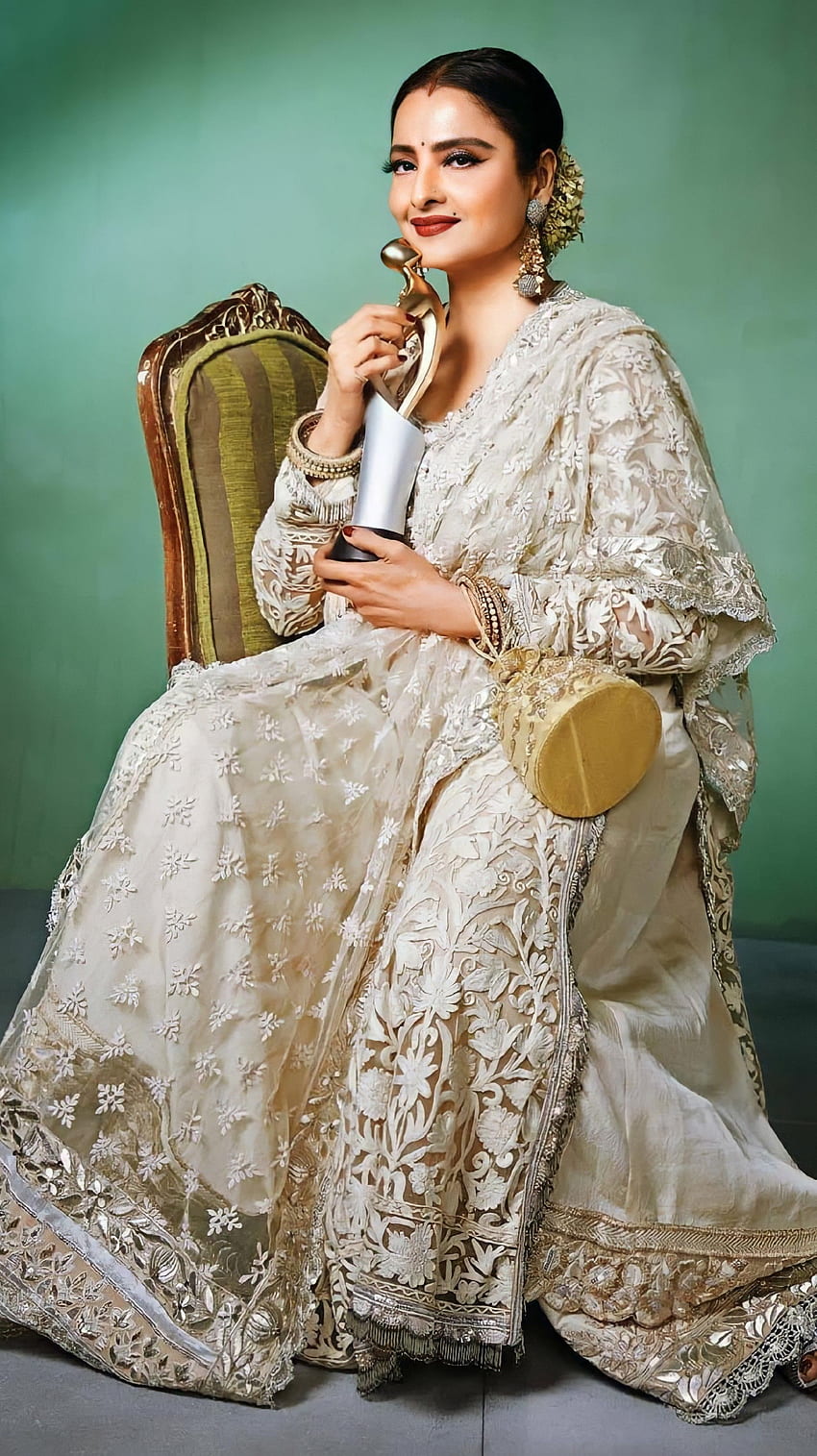 Rekha, aktorka bollywoodzka, vintage Tapeta na telefon HD
